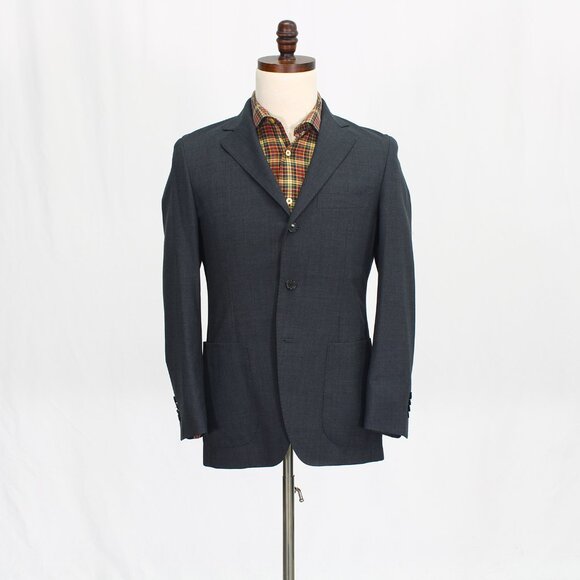 Urban Research Doors 36S Gray Blazer Sport Coat Jacket 3-Button Solid T928 - Picture 1 of 11